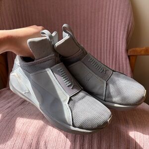 Puma Fierce Core Grey Laceless High Top Trainer US 8.5 Women